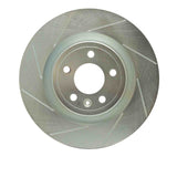 Dynamic Friction 2011-2014 Ford Mustang Front Right Slotted Silver Brake Rotor by Dynamic Friction Company 611-54065R