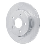 Dynamic Friction 2012-2018 Ford Focus Rear Left Slotted Silver Brake Rotor by Dynamic Friction Company 611-54066L