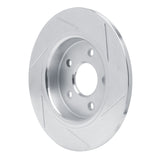 Dynamic Friction 2012-2018 Ford Focus Rear Left Slotted Silver Brake Rotor by Dynamic Friction Company 611-54066L