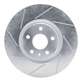 Dynamic Friction 2013-2020 Ford Fusion Front Left Slotted Silver Brake Rotor by Dynamic Friction Company 611-54073L
