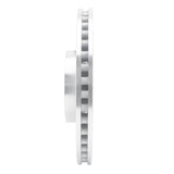 Dynamic Friction 2015-2021 Ford Mustang Front Left Slotted Silver Brake Rotor by Dynamic Friction Company 611-54079L