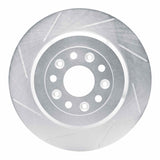 Dynamic Friction 2005-2019 Ford Edge Rear Left Slotted Silver Brake Rotor by Dynamic Friction Company 611-54088L
