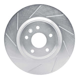 Dynamic Friction 2011-2019 Ford Explorer (Excl Sport) Front Left Slotted Silver Brake Rotor by Dynamic Friction Company 611-54094L