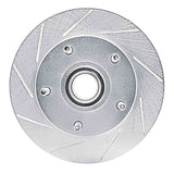 Dynamic Friction 1973-1993 Ford E-20100 Econoline Front Left Slotted Silver Brake Rotor by Dynamic Friction Company 611-54097L