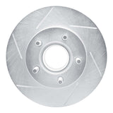 Dynamic Friction 1983-1992 Ford Bronco II Front Left Slotted Silver Brake Rotor by Dynamic Friction Company 611-54111L