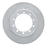 Dynamic Friction 1988-1998 Ford F-450 Super Duty Front Left/ Rear Left Slotted Silver Brake Rotor by Dynamic Friction Company 611-54112L