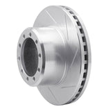 Dynamic Friction 1988-1998 Ford F-450 Super Duty Front Right/ Rear Right Slotted Silver Brake Rotor by Dynamic Friction Company 611-54112R