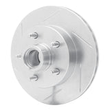 Dynamic Friction 1986-1992 Ford Bronco II Front Left Slotted Silver Brake Rotor by Dynamic Friction Company 611-54122L