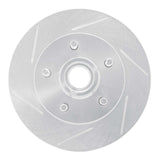 Dynamic Friction 1986-1992 Ford Bronco II Front Left Slotted Silver Brake Rotor by Dynamic Friction Company 611-54122L