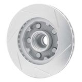 Dynamic Friction 1986-1992 Ford Bronco II Front Left Slotted Silver Brake Rotor by Dynamic Friction Company 611-54122L