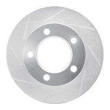 Dynamic Friction 1994-1996 Ford Bronco Front Left Slotted Silver Brake Rotor by Dynamic Friction Company 611-54131L