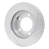 Dynamic Friction 1994-1996 Ford Bronco Front Left Slotted Silver Brake Rotor by Dynamic Friction Company 611-54131L