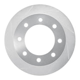 Dynamic Friction 1999-2005 Ford Excursion Rear Left Slotted Silver Brake Rotor by Dynamic Friction Company 611-54161L