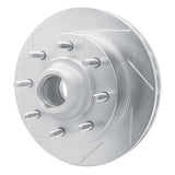 Dynamic Friction 1999-2002 Ford Excursion Front Left Slotted Silver Brake Rotor by Dynamic Friction Company 611-54163L