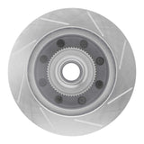 Dynamic Friction 1999-2002 Ford Excursion Front Left Slotted Silver Brake Rotor by Dynamic Friction Company 611-54163L