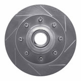 Dynamic Friction 1999-2002 Ford Excursion Front Right Slotted Silver Brake Rotor by Dynamic Friction Company 611-54163R