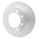 Dynamic Friction 1999-2007 Ford E-20150 Rear Left Slotted Silver Brake Rotor by Dynamic Friction Company 611-54167L