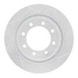 Dynamic Friction 1999-2007 Ford E-20150 Rear Left Slotted Silver Brake Rotor by Dynamic Friction Company 611-54167L