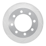 Dynamic Friction 1999-2007 Ford E-20150 Rear Left Slotted Silver Brake Rotor by Dynamic Friction Company 611-54167L