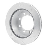 Dynamic Friction 1999-2007 Ford E-20150 Rear Left Slotted Silver Brake Rotor by Dynamic Friction Company 611-54167L