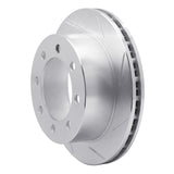Dynamic Friction 1999-2007 Ford E-20150 Rear Right Slotted Silver Brake Rotor by Dynamic Friction Company 611-54167R
