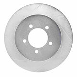 Dynamic Friction 2002-2010 Ford Explorer (Excl Sport) Rear Left Slotted Silver Brake Rotor by Dynamic Friction Company 611-54178L