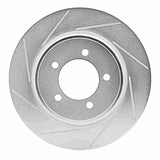 Dynamic Friction 2006-2010 Ford Explorer (Excl Sport) Front Left Slotted Silver Brake Rotor by Dynamic Friction Company 611-54203L
