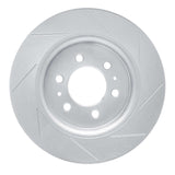 Dynamic Friction 2007-2021 Ford Expedition Front Left Slotted Silver Brake Rotor by Dynamic Friction Company 611-54204L