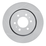 Dynamic Friction 2007-2021 Ford Expedition Front Left Slotted Silver Brake Rotor by Dynamic Friction Company 611-54204L