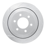 Dynamic Friction 2007-2017 Ford Expedition Rear Left Slotted Silver Brake Rotor by Dynamic Friction Company 611-54205L
