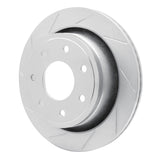 Dynamic Friction 2012-2014 Ford F-150 2WD Rear Left Slotted Silver Brake Rotor by Dynamic Friction Company 611-54218L