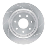 Dynamic Friction 2012-2014 Ford F-150 2WD Rear Left Slotted Silver Brake Rotor by Dynamic Friction Company 611-54218L