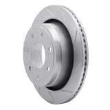 Dynamic Friction 2012-2014 Ford F-150 2WD Rear Right Slotted Silver Brake Rotor by Dynamic Friction Company 611-54218R