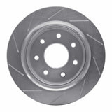 Dynamic Friction 2012-2014 Ford F-150 2WD Rear Right Slotted Silver Brake Rotor by Dynamic Friction Company 611-54218R