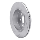 Dynamic Friction 2012-2014 Ford F-150 2WD Rear Right Slotted Silver Brake Rotor by Dynamic Friction Company 611-54218R