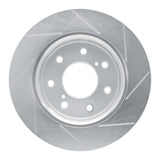 Dynamic Friction 2010-2014 Ford F-150 2WD Front Left Slotted Silver Brake Rotor by Dynamic Friction Company 611-54219L