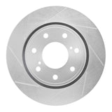 Dynamic Friction 2010-2014 Ford F-150 2WD Front Left Slotted Silver Brake Rotor by Dynamic Friction Company 611-54219L