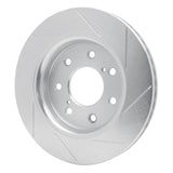 Dynamic Friction 2010-2014 Ford F-150 2WD Front Left Slotted Silver Brake Rotor by Dynamic Friction Company 611-54219L