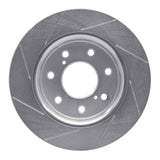 Dynamic Friction 2010-2014 Ford F-150 2WD Front Right Slotted Silver Brake Rotor by Dynamic Friction Company 611-54219R