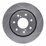 Dynamic Friction 2010-2014 Ford F-150 2WD Front Right Slotted Silver Brake Rotor by Dynamic Friction Company 611-54219R
