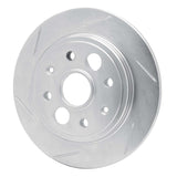 Dynamic Friction 1986-1989 Acura Integra Rear Left Slotted Silver Brake Rotor by Dynamic Friction Company 611-58000L