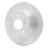 Dynamic Friction 2001-2003 Acura CL Rear Left Slotted Silver Brake Rotor by Dynamic Friction Company 611-58017L