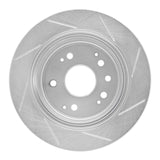 Dynamic Friction 2001-2003 Acura CL Rear Left Slotted Silver Brake Rotor by Dynamic Friction Company 611-58017L