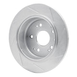 Dynamic Friction 2001-2003 Acura CL Rear Left Slotted Silver Brake Rotor by Dynamic Friction Company 611-58017L