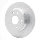 Dynamic Friction 2002-2004 Acura RL Rear Left Slotted Silver Brake Rotor by Dynamic Friction Company 611-58018L