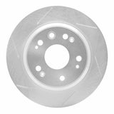 Dynamic Friction 2002-2004 Acura RL Rear Left Slotted Silver Brake Rotor by Dynamic Friction Company 611-58018L