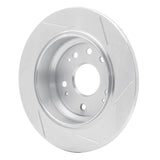 Dynamic Friction 2002-2004 Acura RL Rear Left Slotted Silver Brake Rotor by Dynamic Friction Company 611-58018L