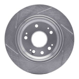 Dynamic Friction 2002-2004 Acura RL Rear Right Slotted Silver Brake Rotor by Dynamic Friction Company 611-58018R