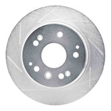 Dynamic Friction 2003-2011 Honda Element Rear Left Slotted Silver Brake Rotor by Dynamic Friction Company 611-58019L