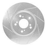 Dynamic Friction 2005-2012 Acura RL Front Left Slotted Silver Brake Rotor by Dynamic Friction Company 611-58021L
